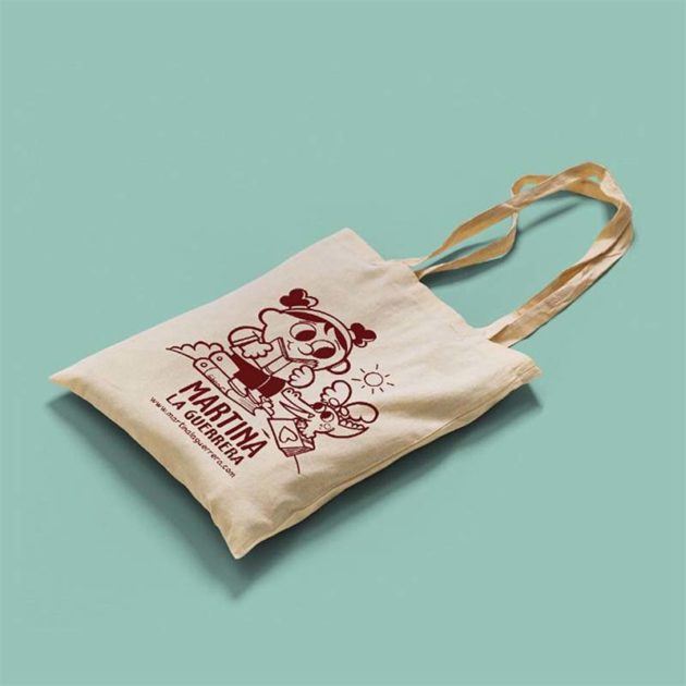 Vista bolsa de tela Martina la Guerrera