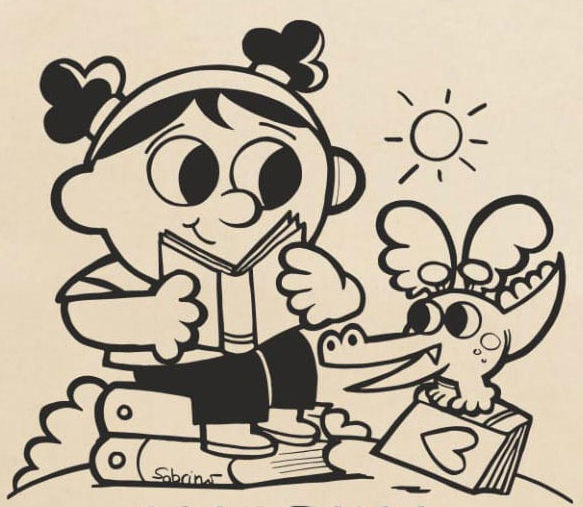 Niña leyendo un libro
